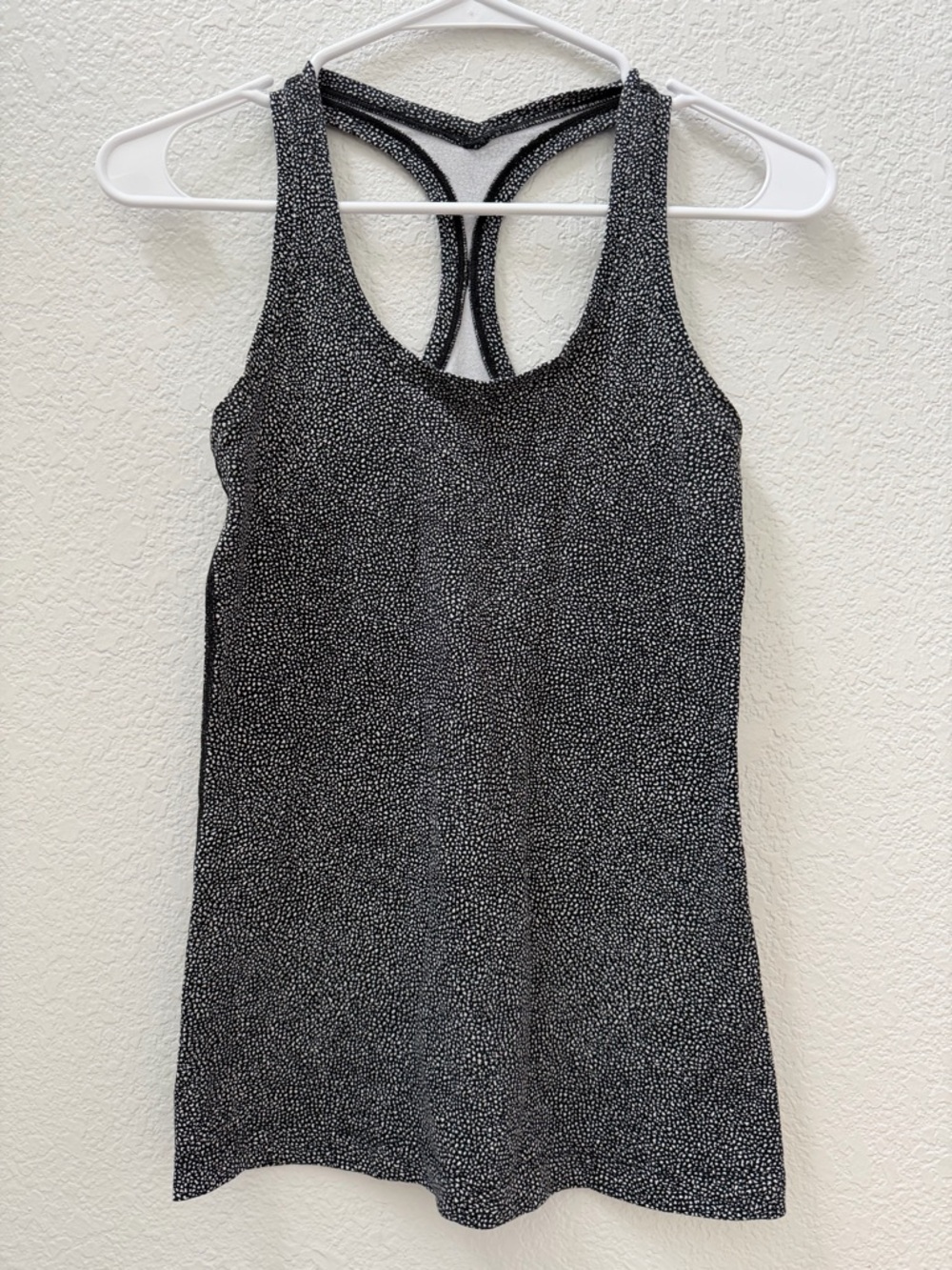 lululemon athletica Black & White Microdot Racerback Tank Size XS